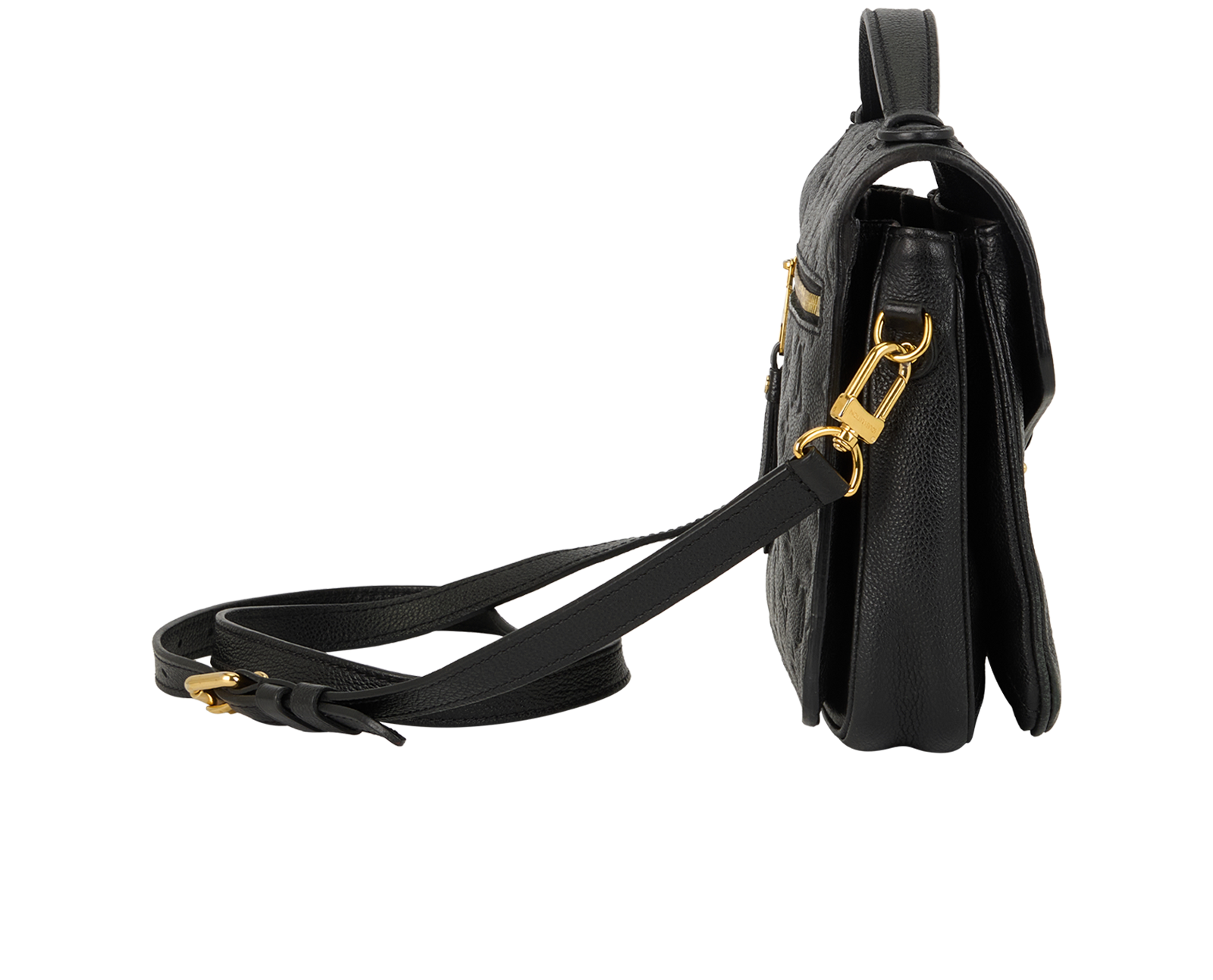 Monogram Empreinte Pochette Metis, &pound;1,100, Handbags, Black, Leather, Side view